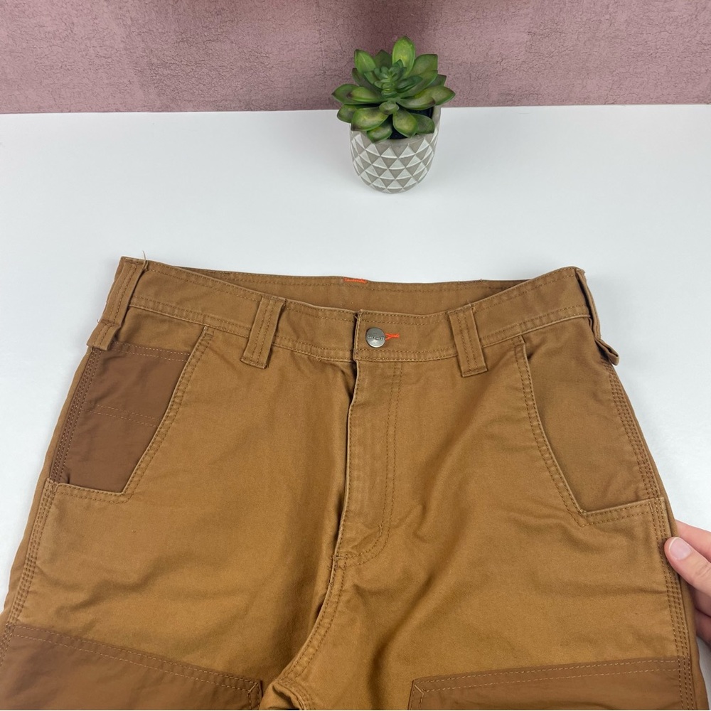Carhartt Outwork Outhunt Relaxed Fit Tan Brown Outdoor Pants Men size 34x32 - Picture 3 of 7